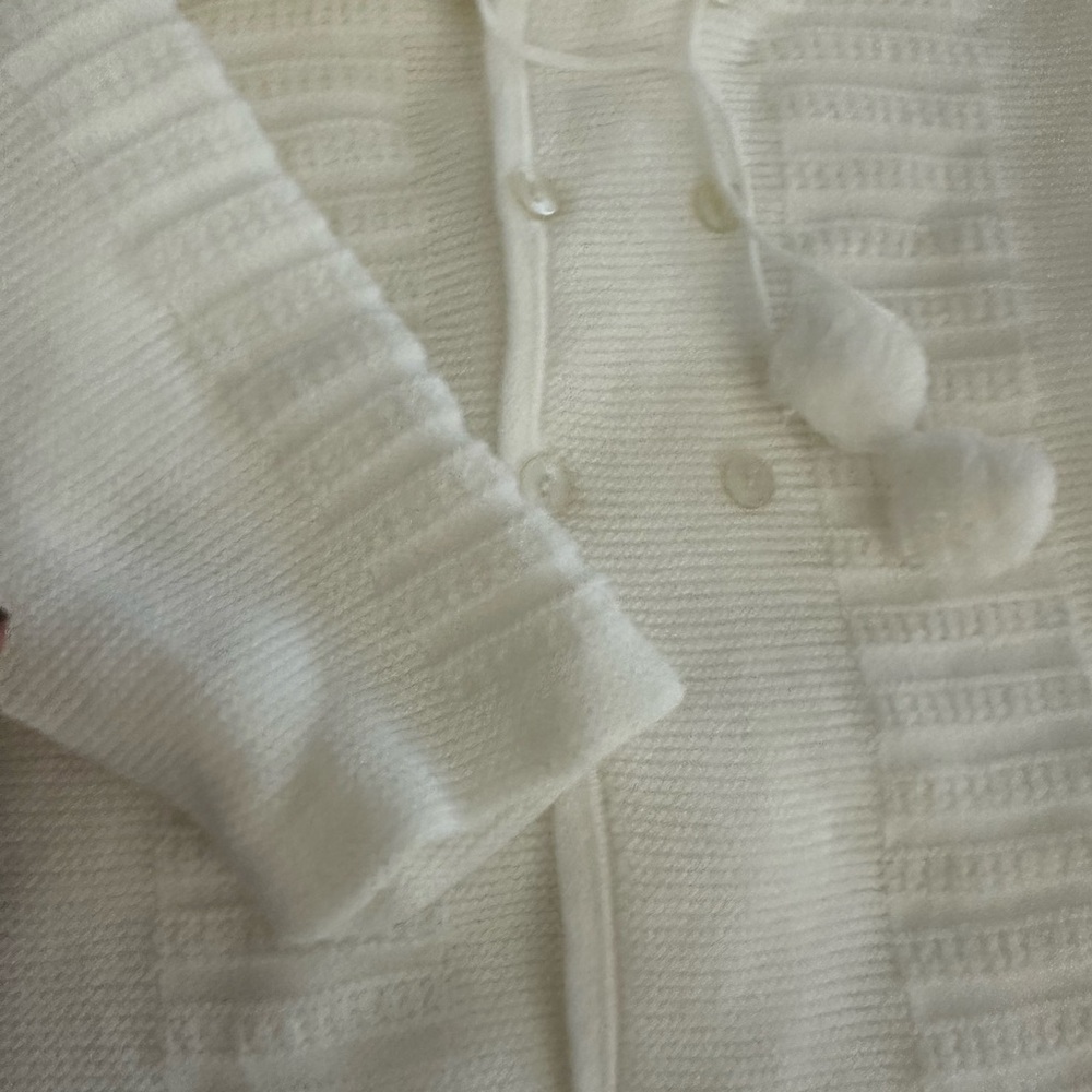 Renzo and Kai White Knit Kids Jacket
